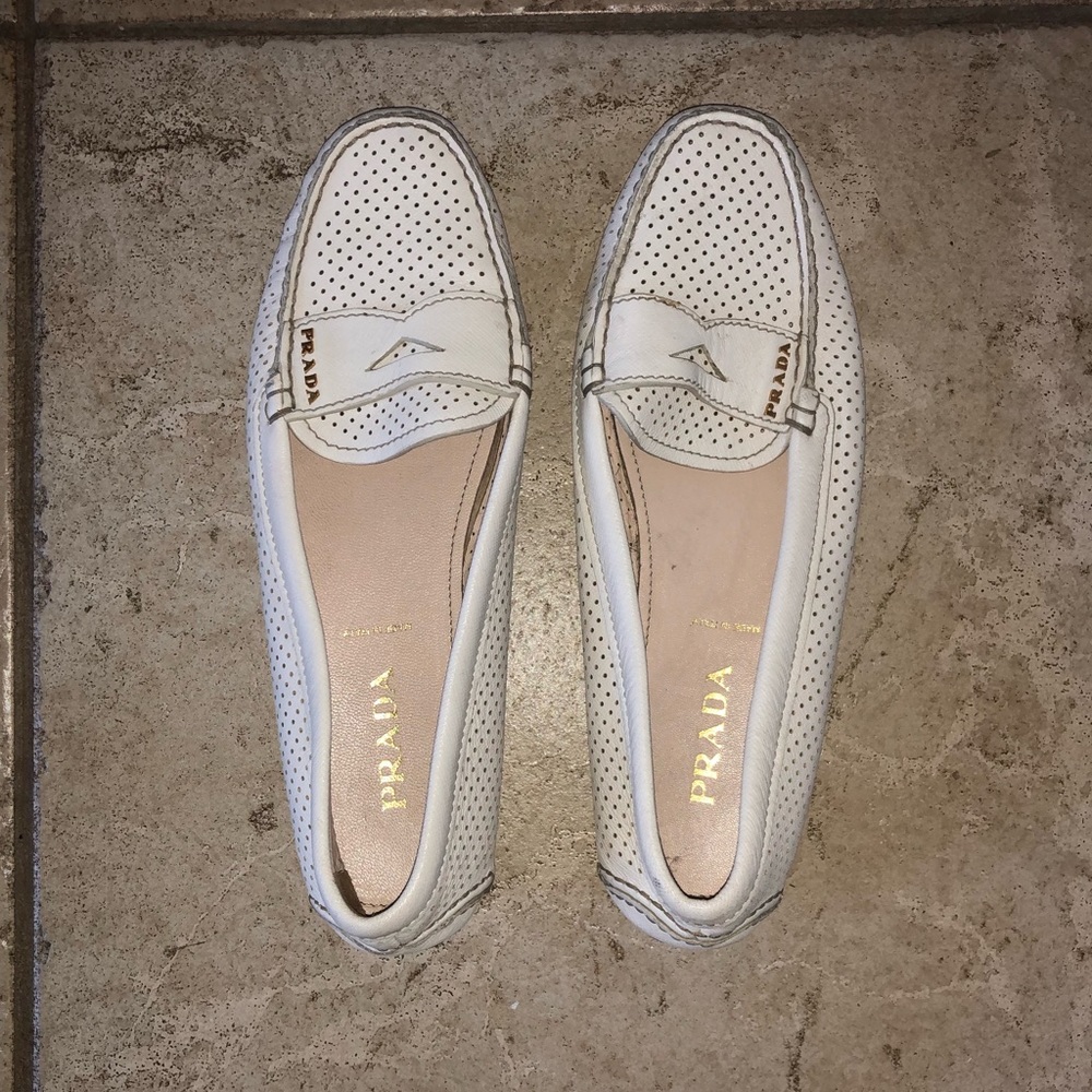 Prada patent leather loafers